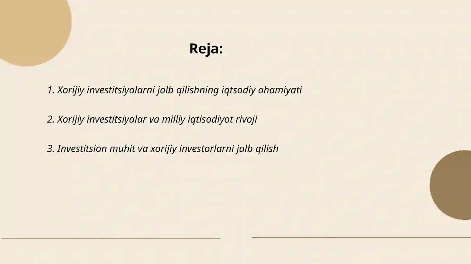 Iqtsodiyotni rivojlantirishda xorijiy investitsiyalarning roli 2