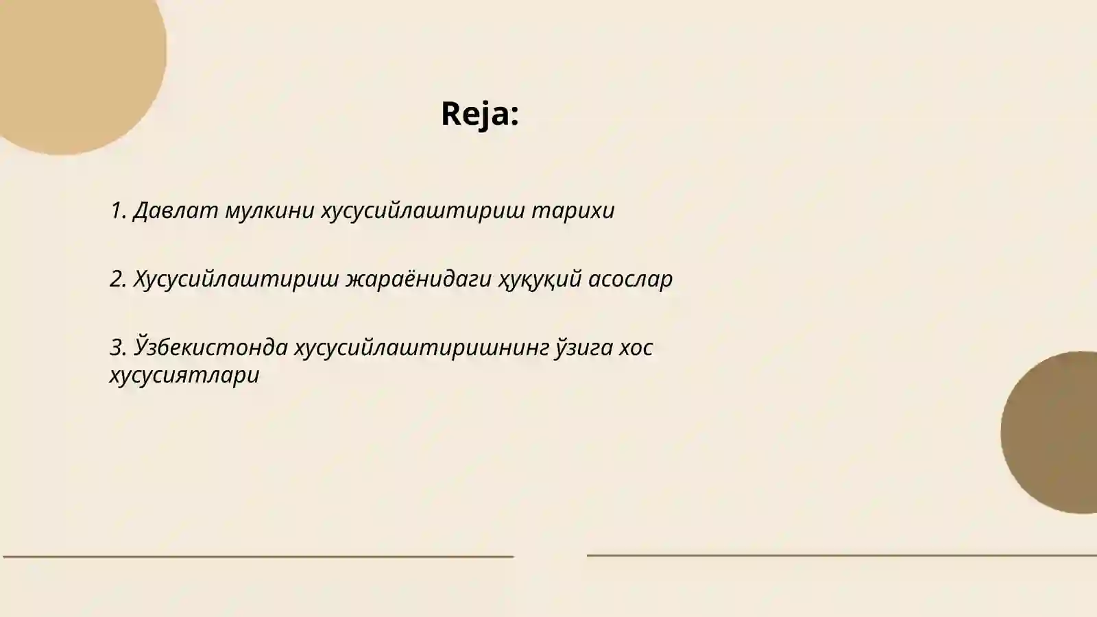 Давлат мулкини хусусийлаштириш 2