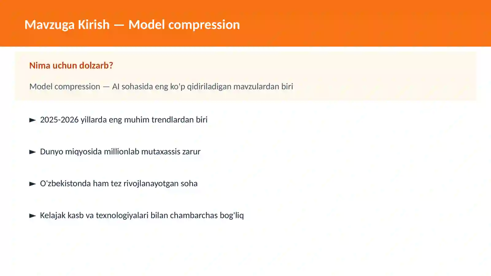 Model compression 2