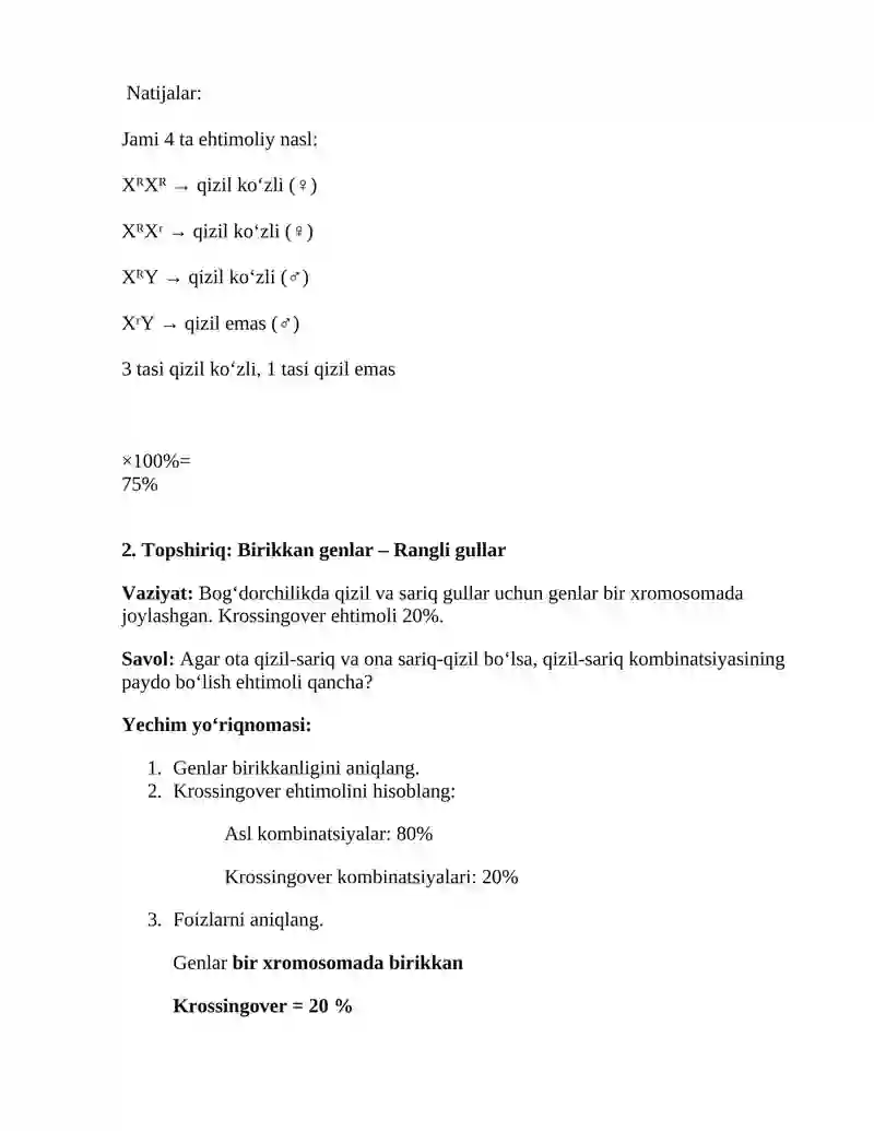 Jins genetikasi 2