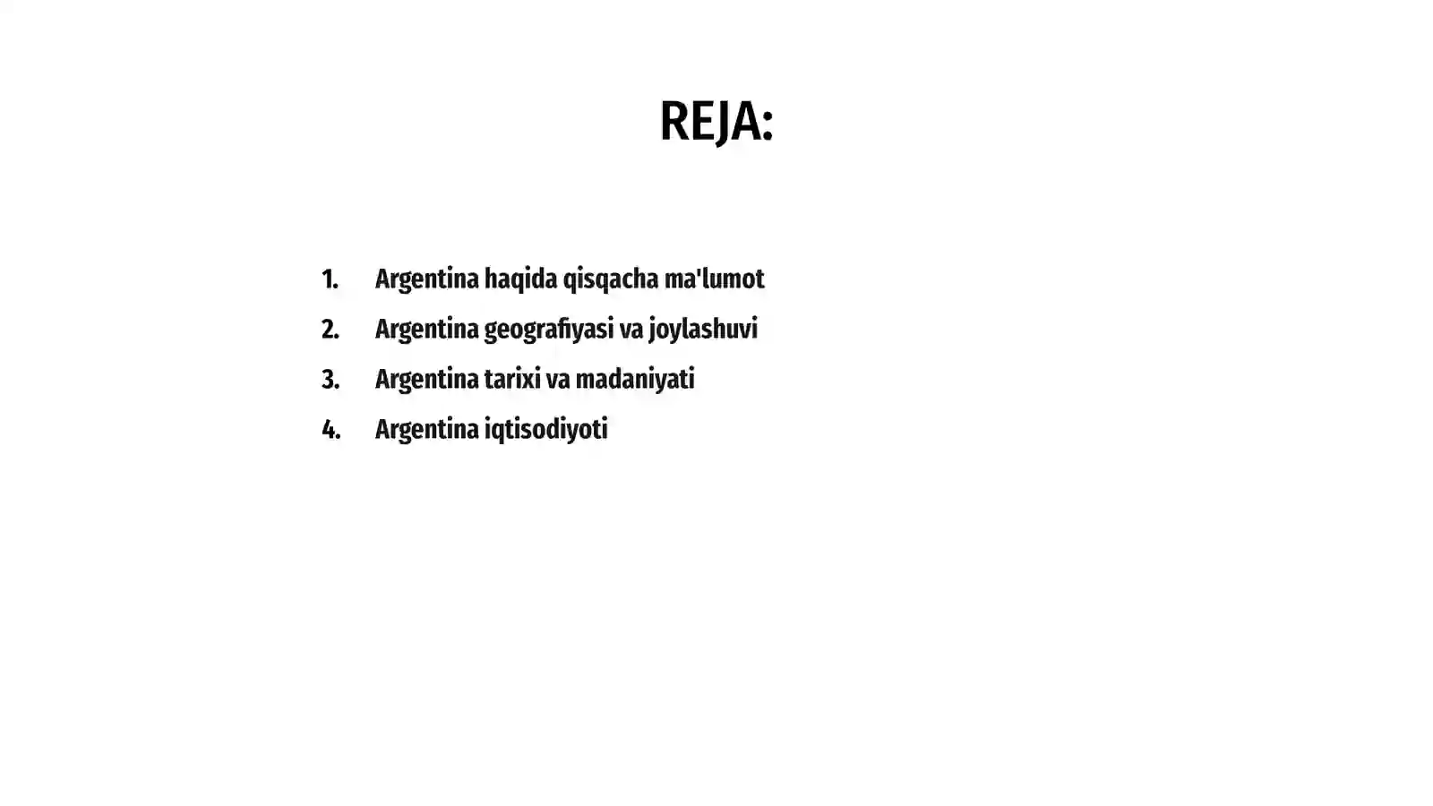 Argentina davlati haqida malumotlar 2
