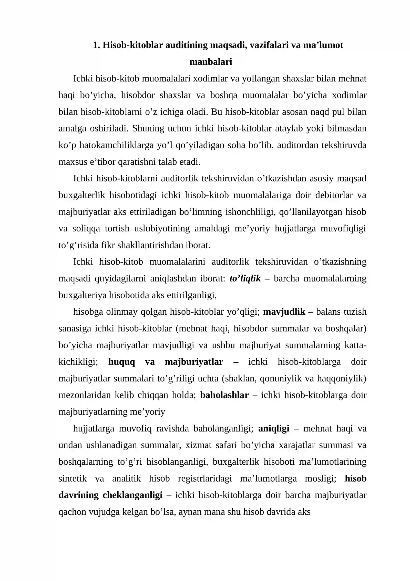 Hisob-kitoblar auditi 2
