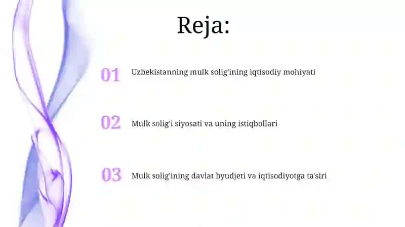 Oʻzbekistanning mulk solig'ining iqtisodiy mohiyati 2