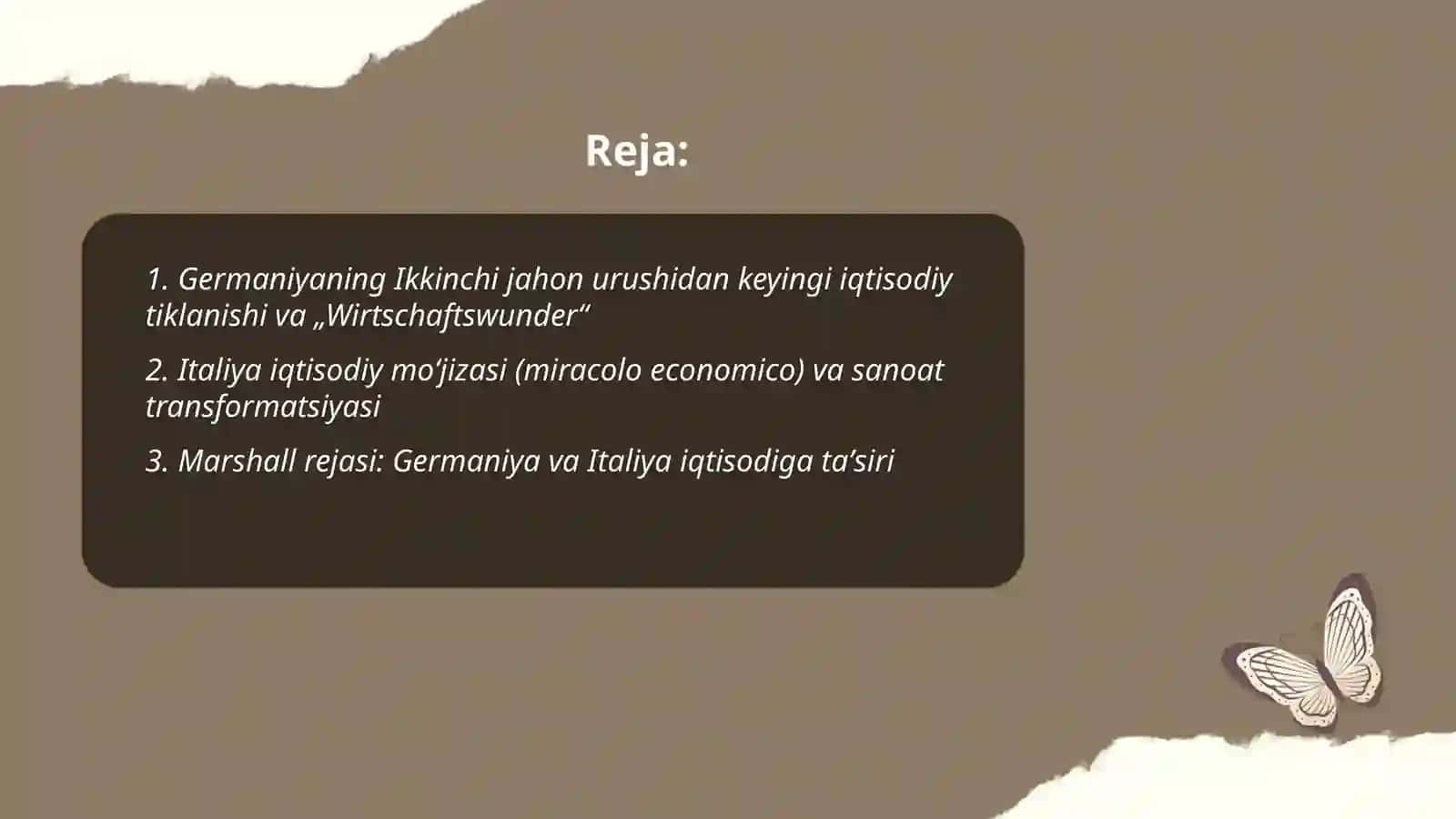Germaniya va Italiya: magʻlubiyatdan keyingi taraqqiyot 2