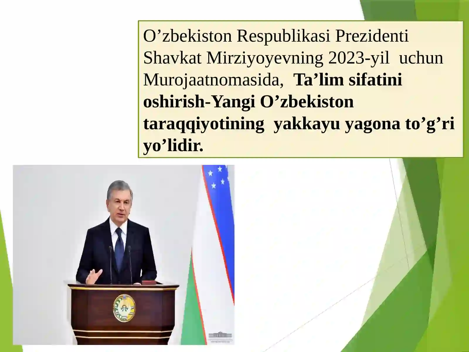 Mustaqil O'zbekiston ta'lim tizimi 2