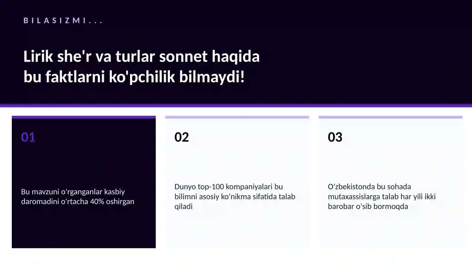 LIRIK SHE'R VA TURLAR SONNET 2