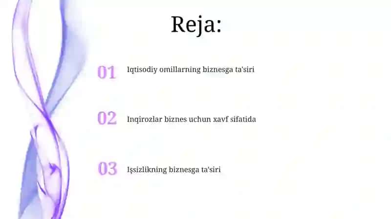Iqtisodiy Omillarning Biznesga Ta'siri 2