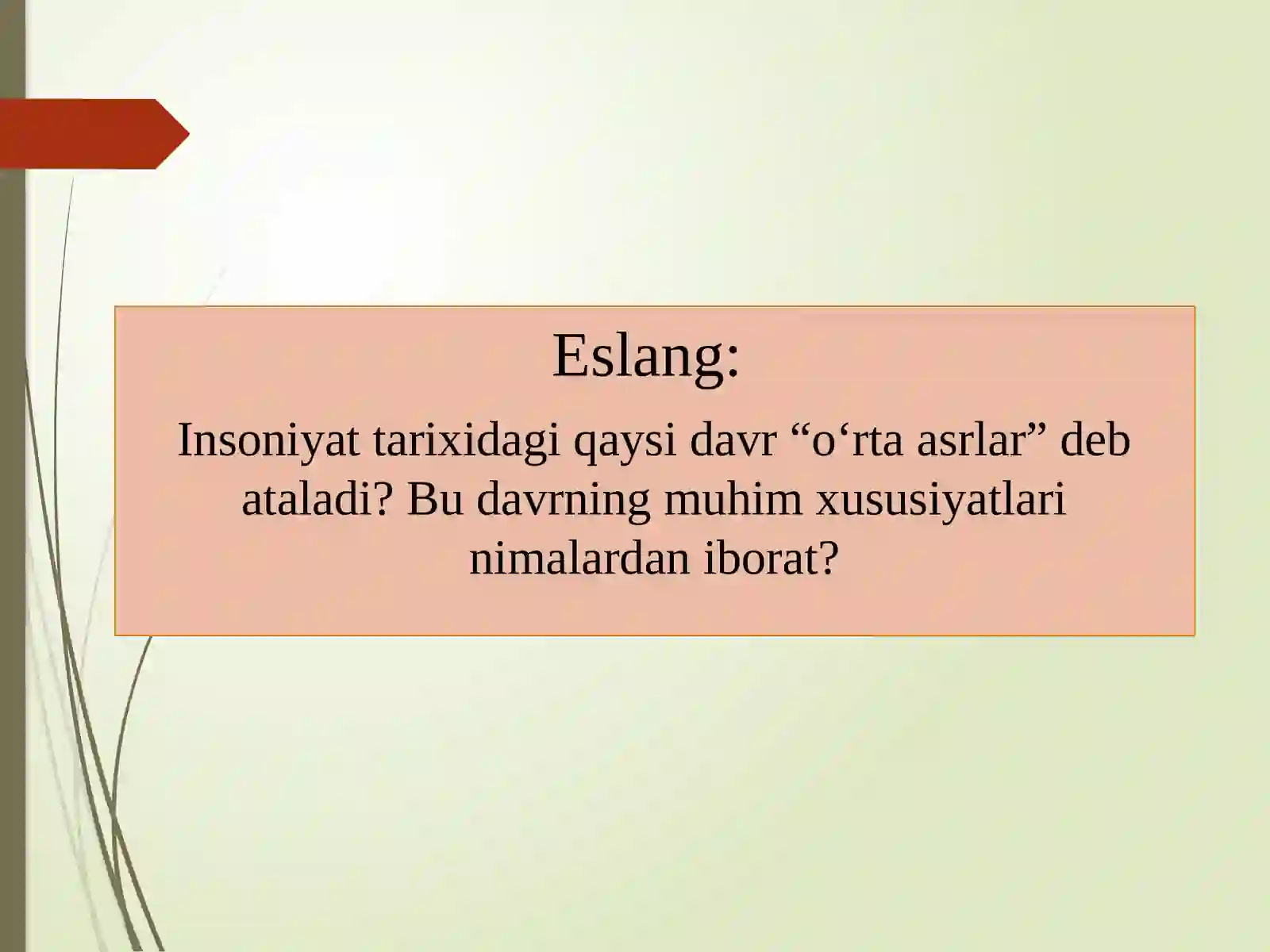 O'rta asrlar tarixi 2