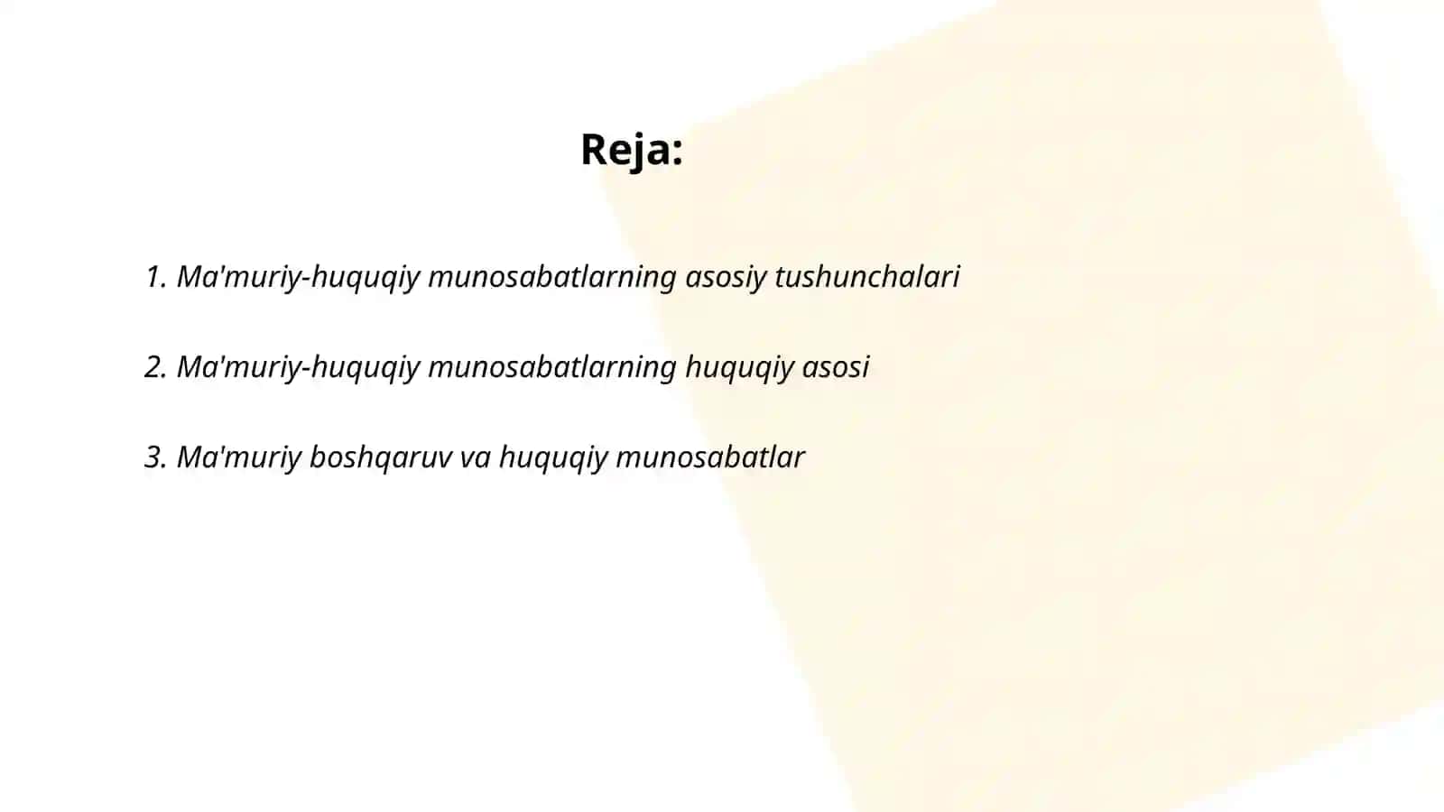 Ma'muriy-huquqiy munosabatlar tushunchasi va o'ziga xos xususiyatlari 2