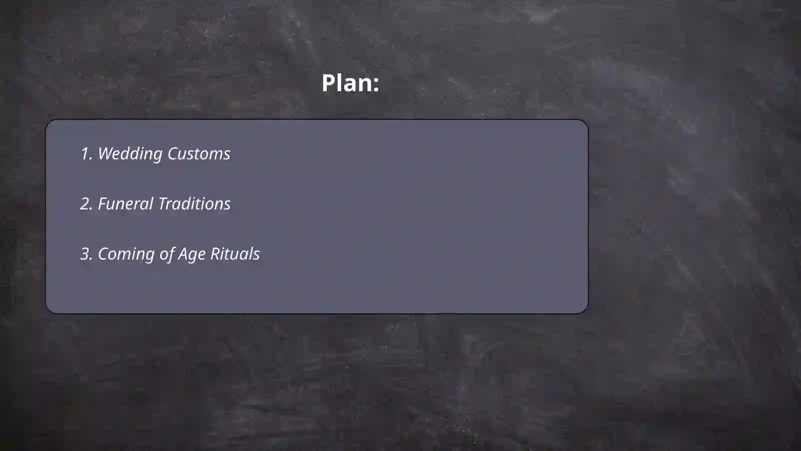 CUSTOMS AND TRADITIONS 2