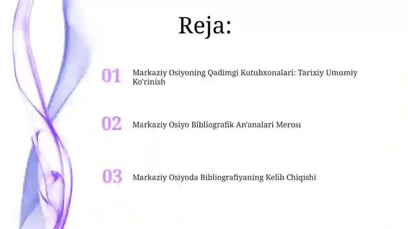 Markaziy Osiyoning Qadimgi Kutubxonalari: Tarixiy Umumiy Ko'rinish 2