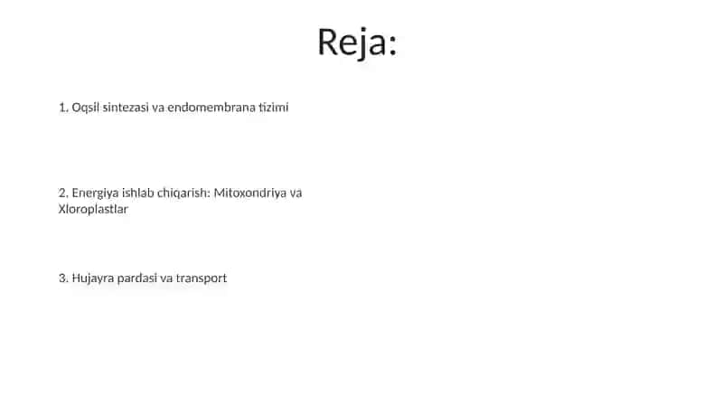 Hujayra nazariyasi hujayra organoidlarining hujayra hayot faoliyatidagi o'rni 2