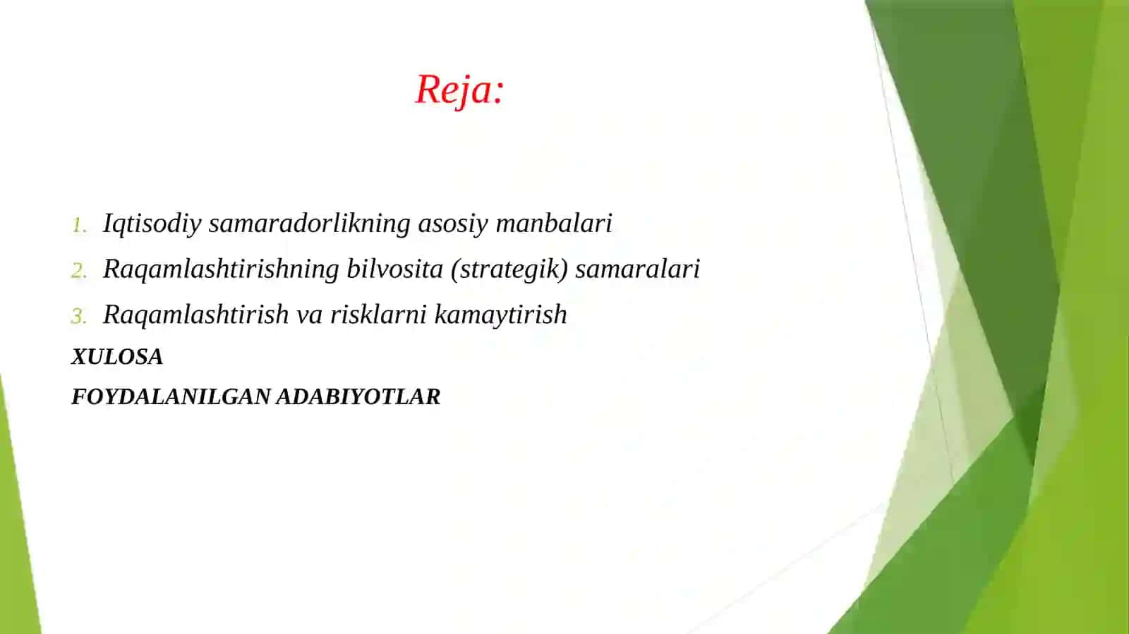 Logistika jarayonlarini raqamlashtirishga investitsiyalarning iqtisodiy samaradorligi 2