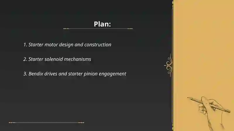 Starter motor design and construction 2