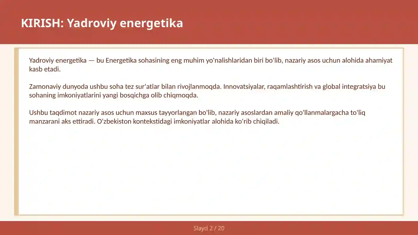 Yadroviy energetika 2