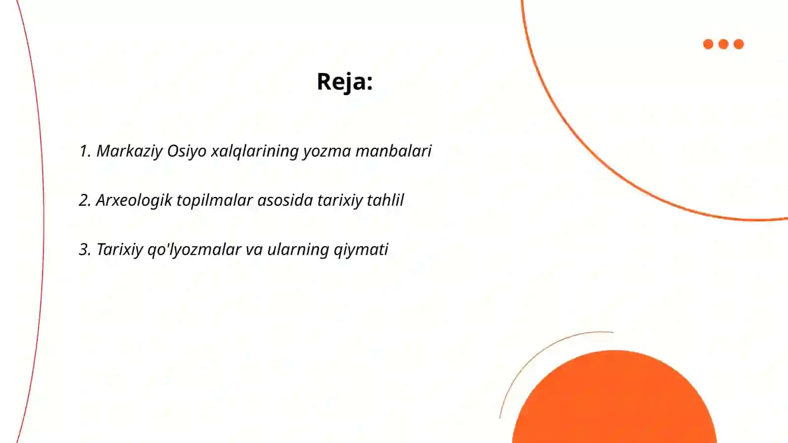 Markaziy Osiyo xalqlari manbashunosligini tarixiy materiallar asosida qiyosiy tahlil qilish 2