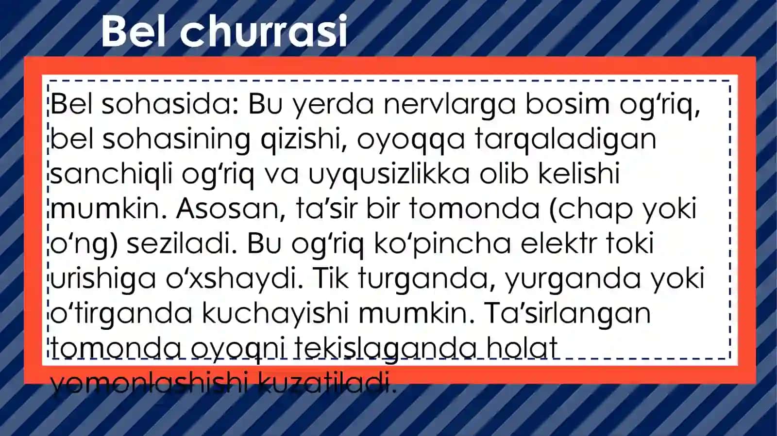 Bel sohasidagi operatsiyalar 2