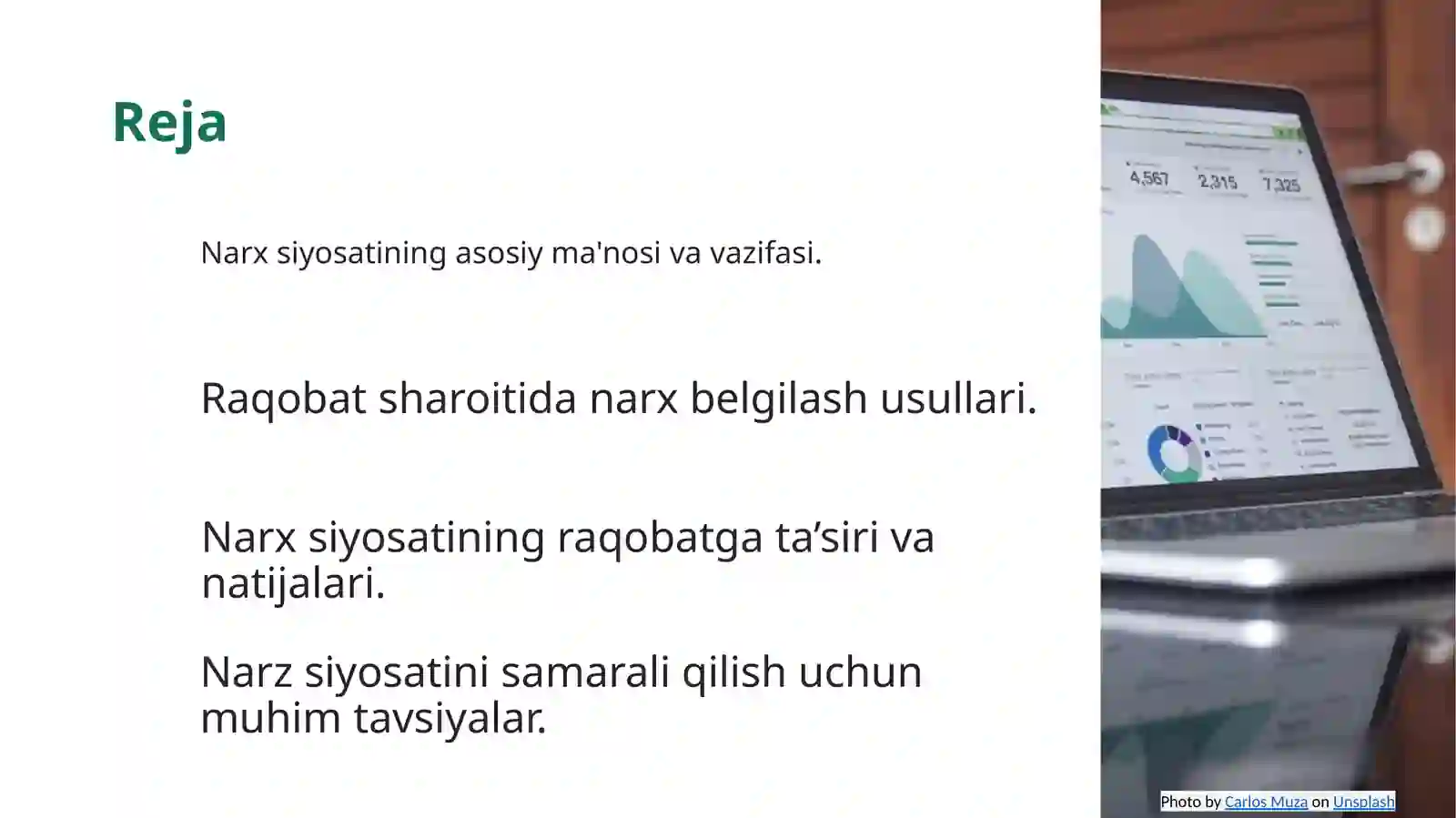 Raqobat sharoitida narx siyosati 2