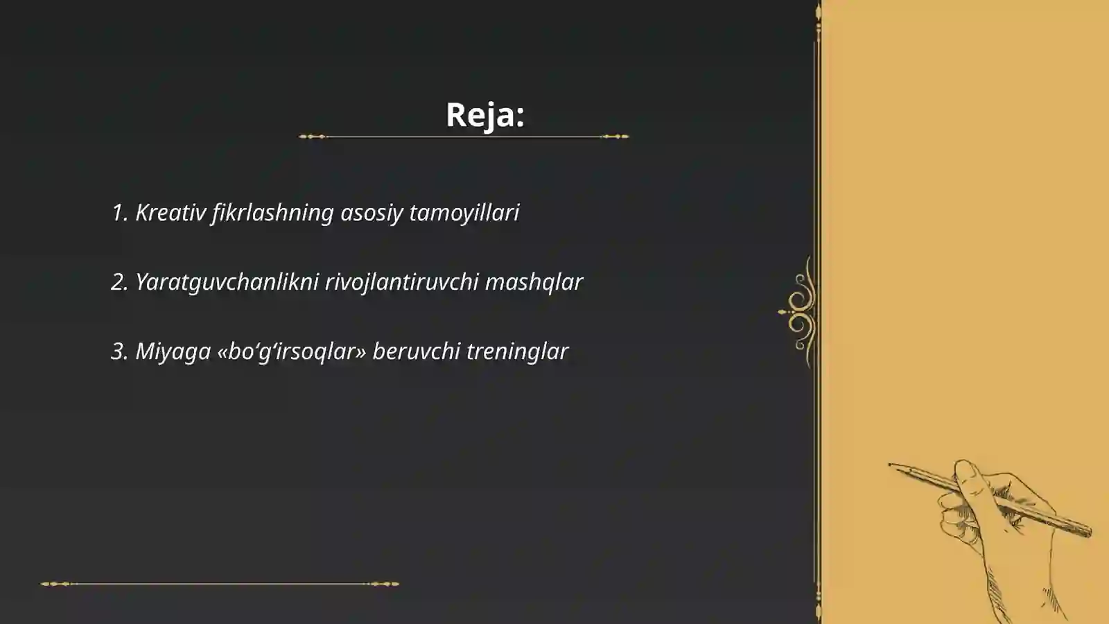 Kreativ fikrlash 2