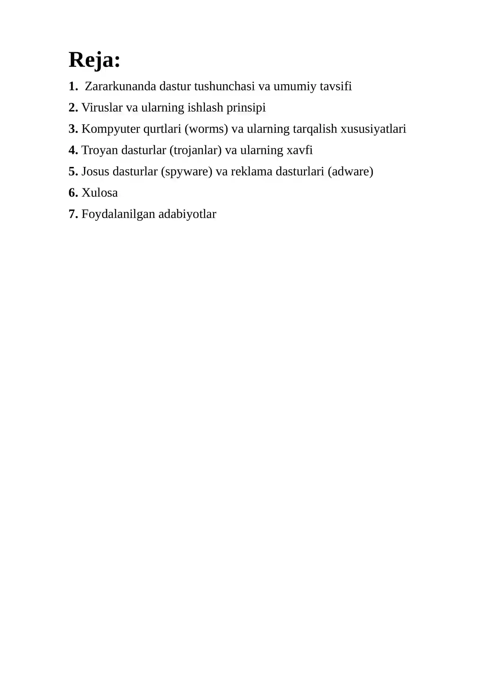 Zararkunanda dasturlarning turlari 2