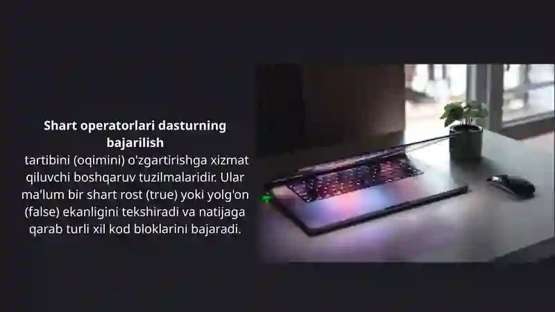 SHART OPERATORLARI 2
