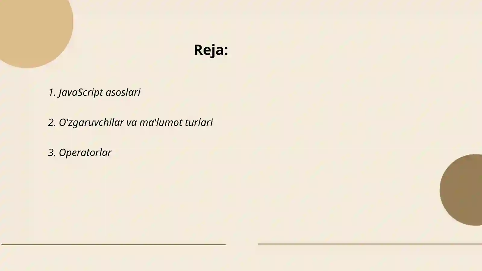 JavaScript tili haqida tushuncha 2