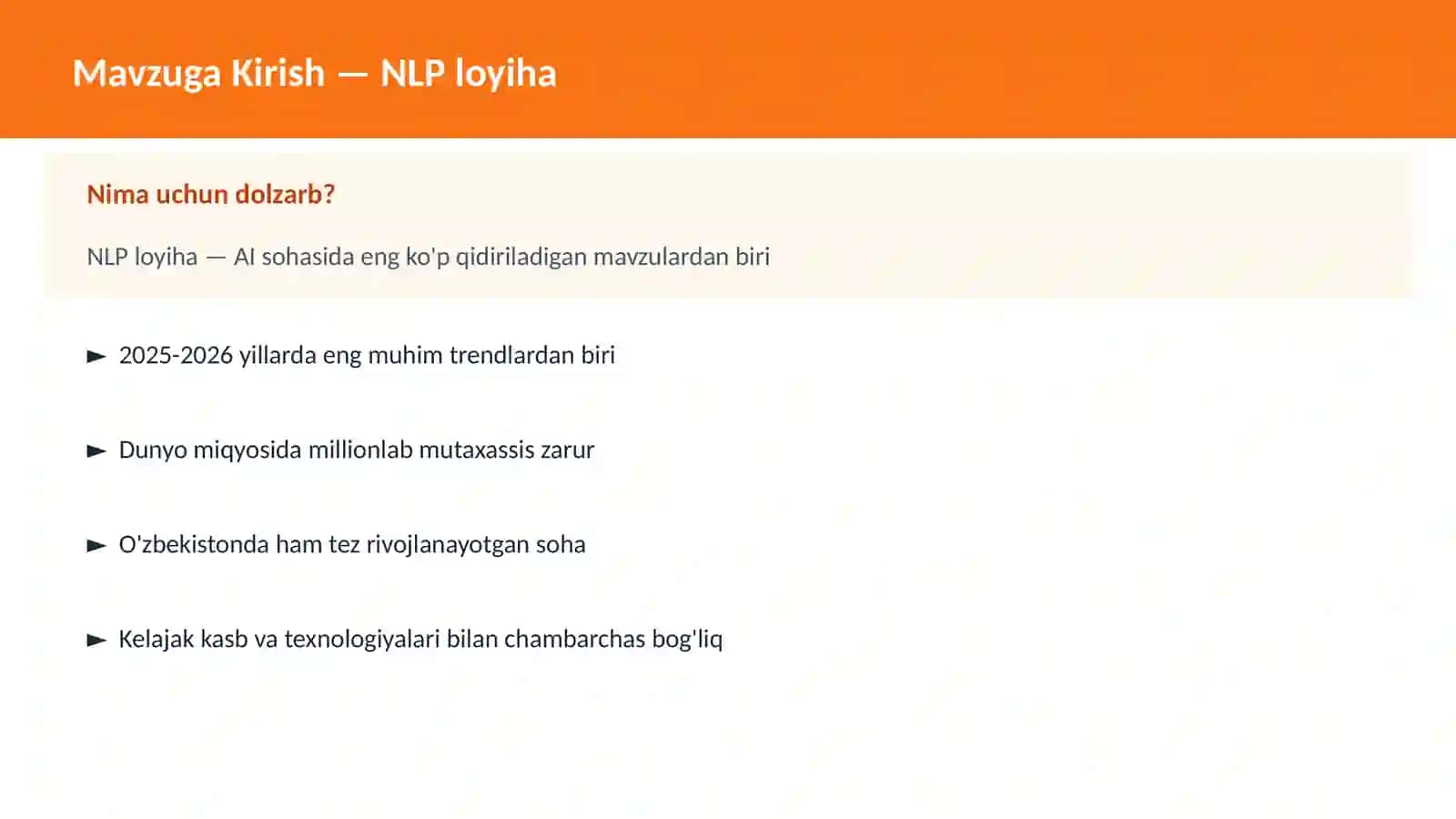 NLP loyiha 2