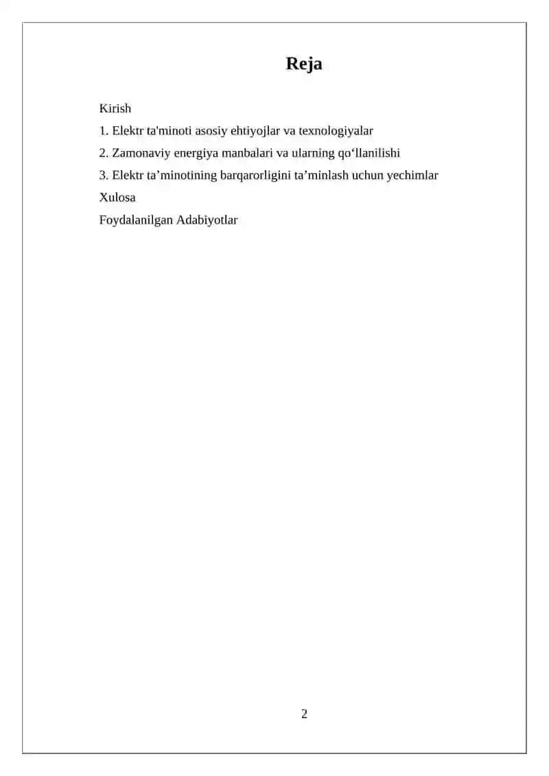 Elektr ta’minkorxonalarini elektr taʼminoti boʼyicha oʼquv qoʼllanma 2