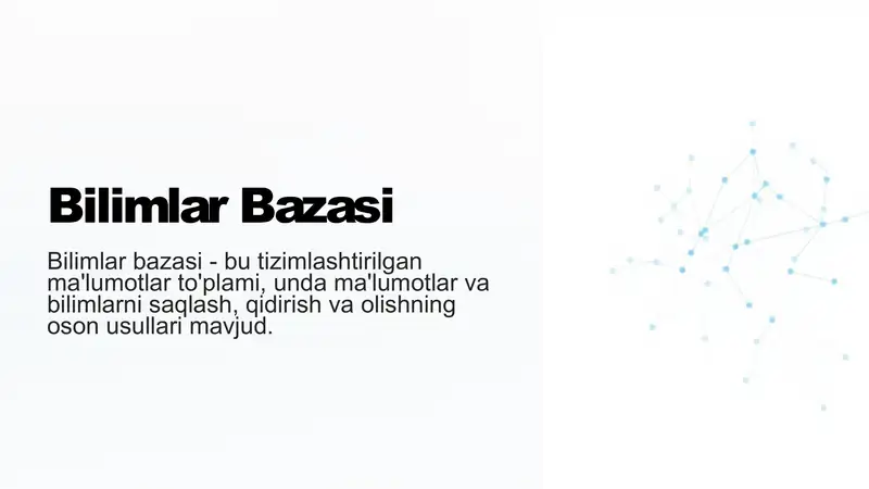 Bilimlar bazasi 2