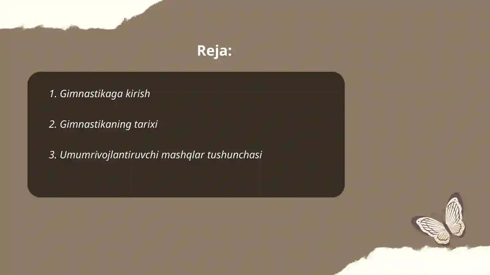 Gimnastika, Umumrivojlantiruvchi mashqlarini o'rgatish 2