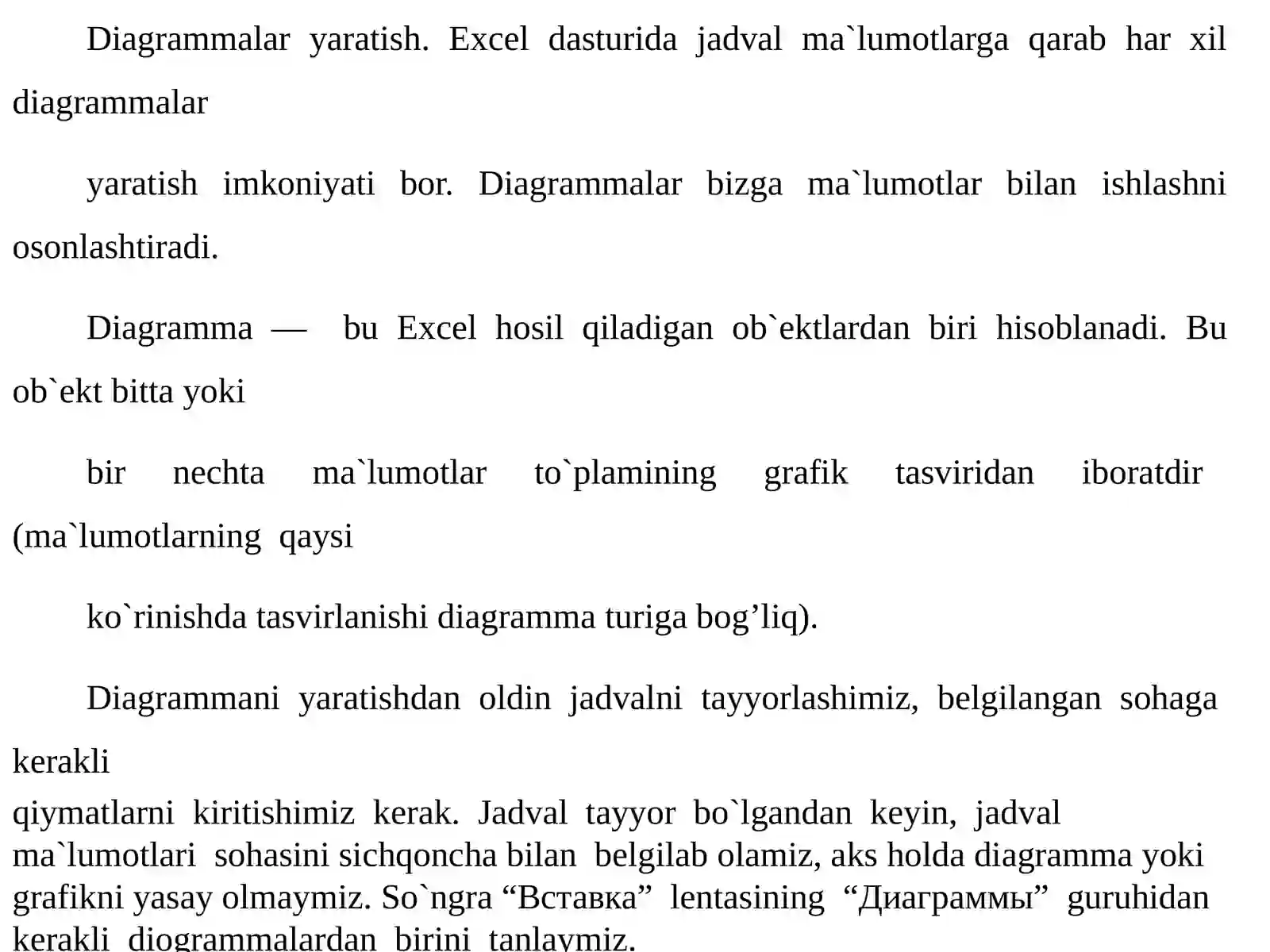 Exceldaturidadiagrammalarbilanishlash 2