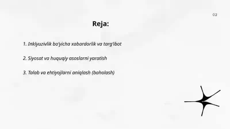 Inklyuziv ta'limga jalb qilish bosqichlari 2
