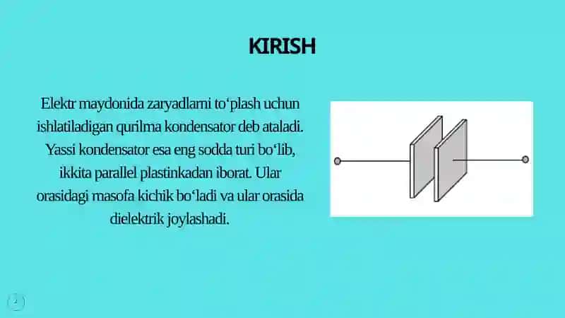 Yassikondensatorsig‘imi 2