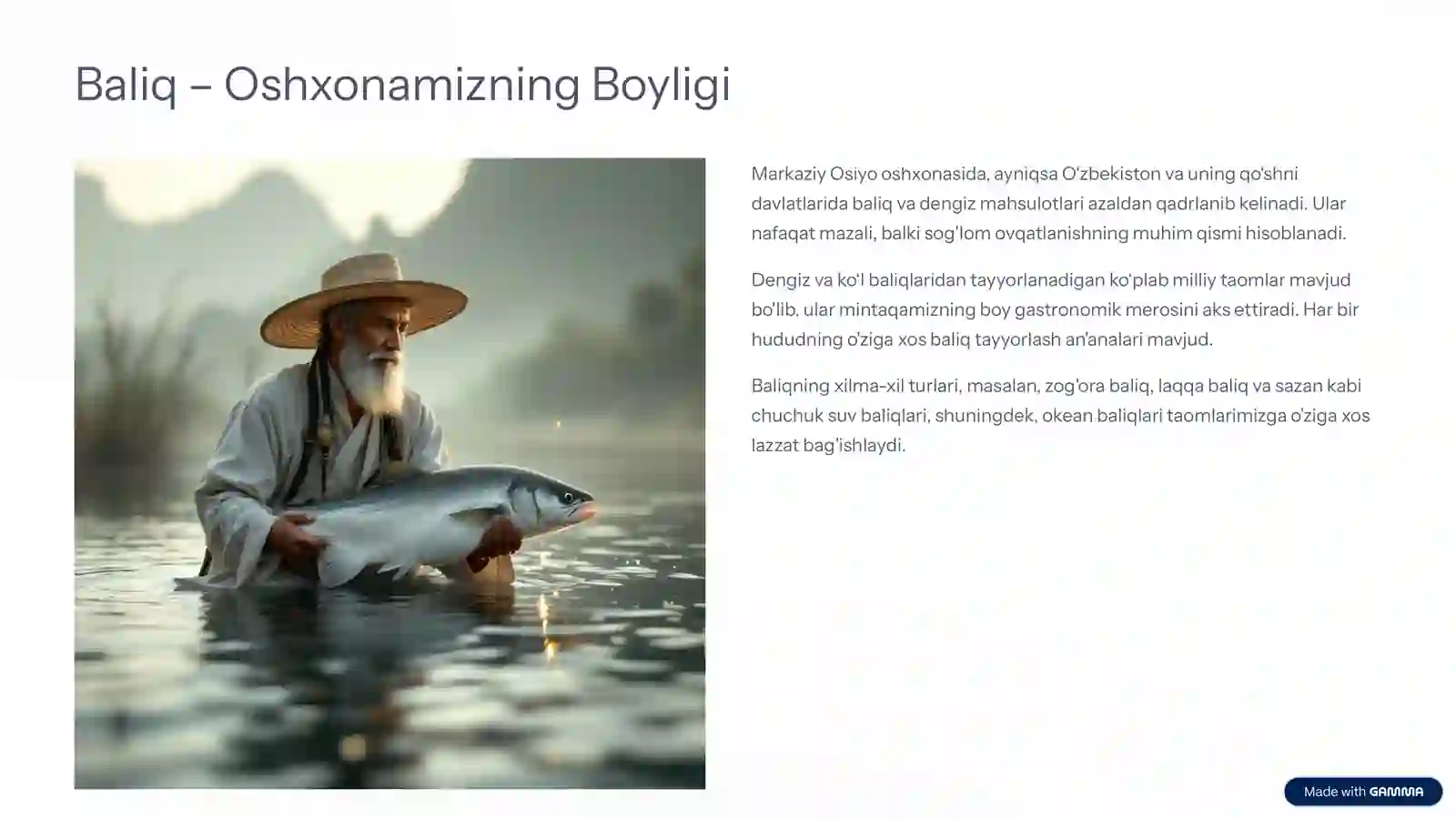 Baliq va Dengiz Mahsulotlaridan Taom Tayyorlash: Oshxona Sirlari 2