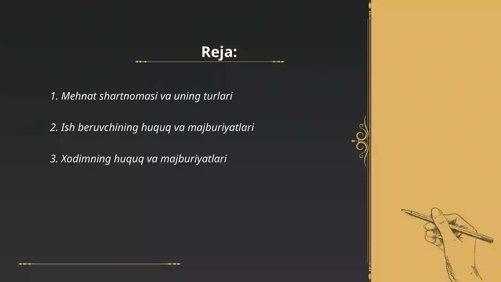 Mehnatga oid huquqiy munosabatlar 2
