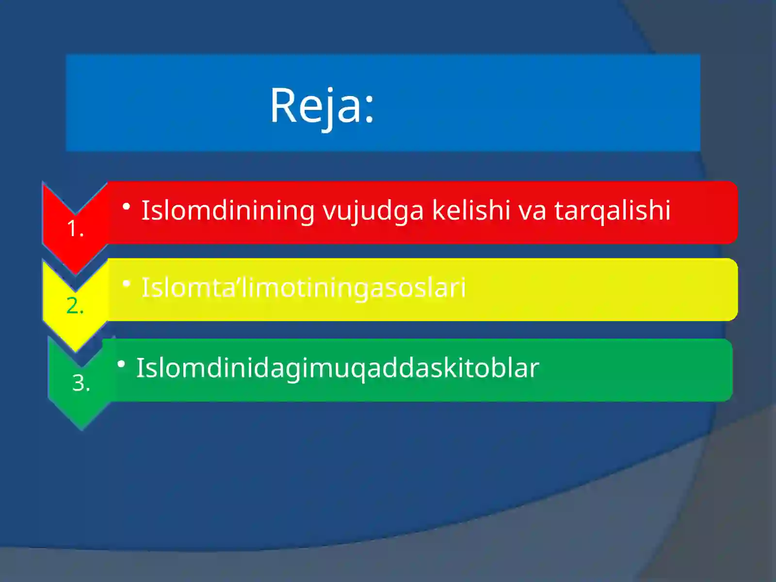 Islom ta'limoti asoslari 2