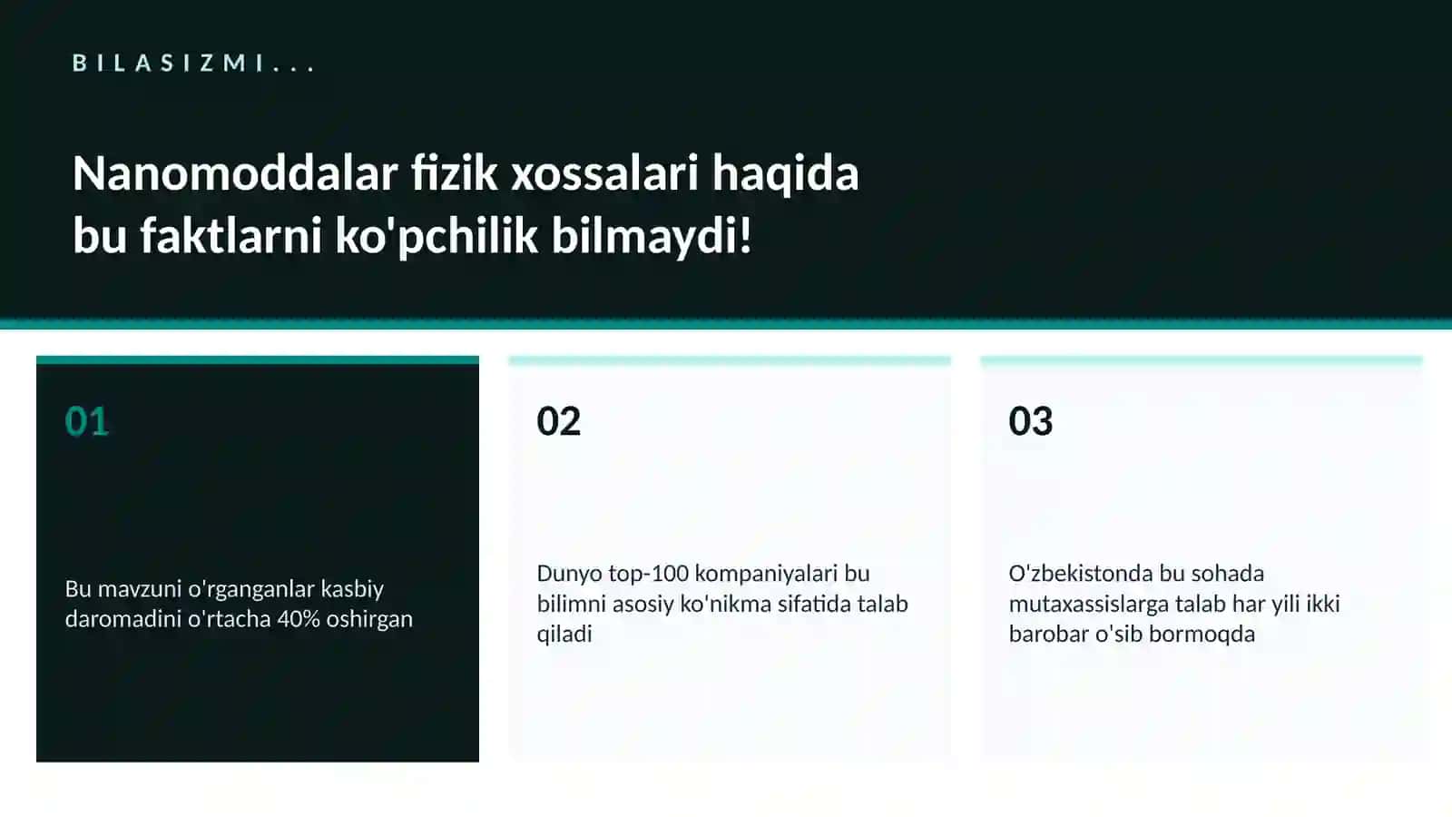 Nanomoddalar fizik xossalari 2