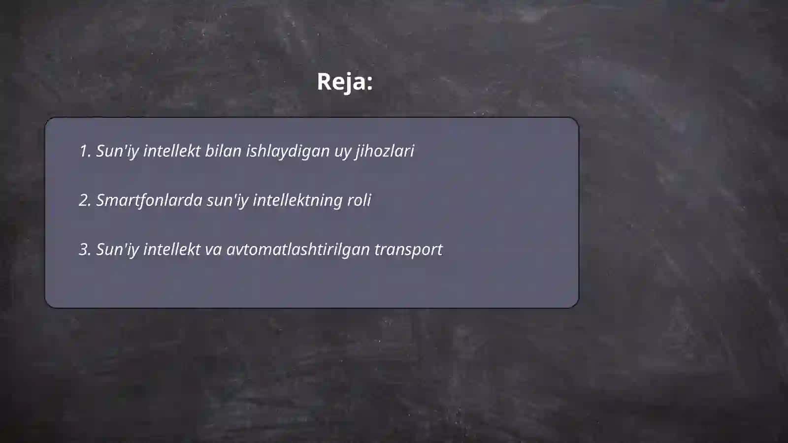 Sun‘iy intellekitning kundalik hayotdagi qo‘llanishi 2