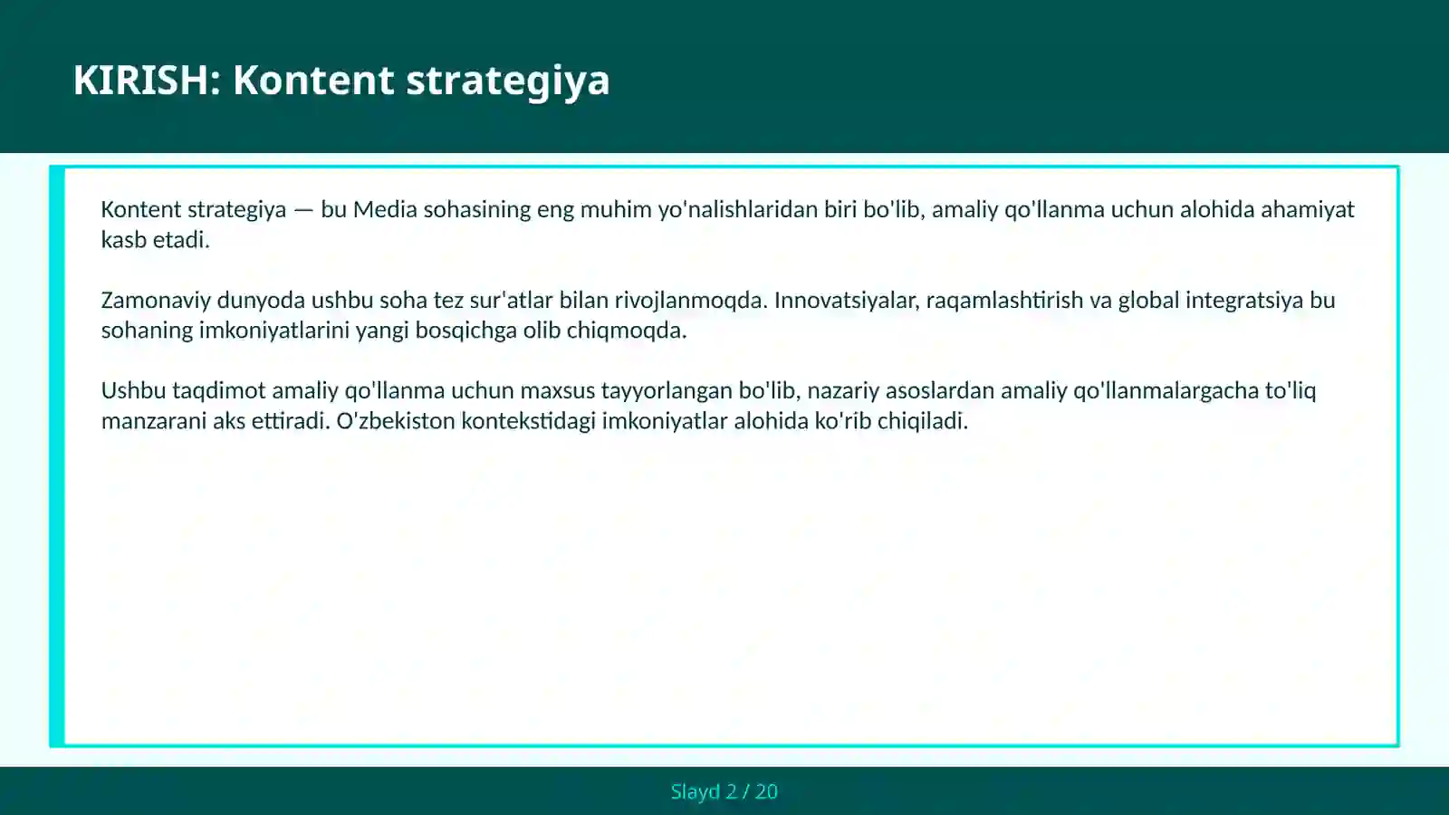 Kontent strategiya 2