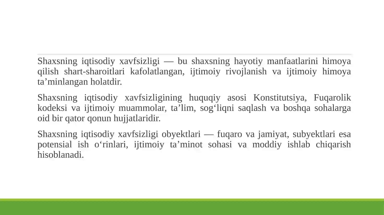 Shаxsning iqtisodiy xаvfsizligini tа’minlаsh muаmmolаri 2