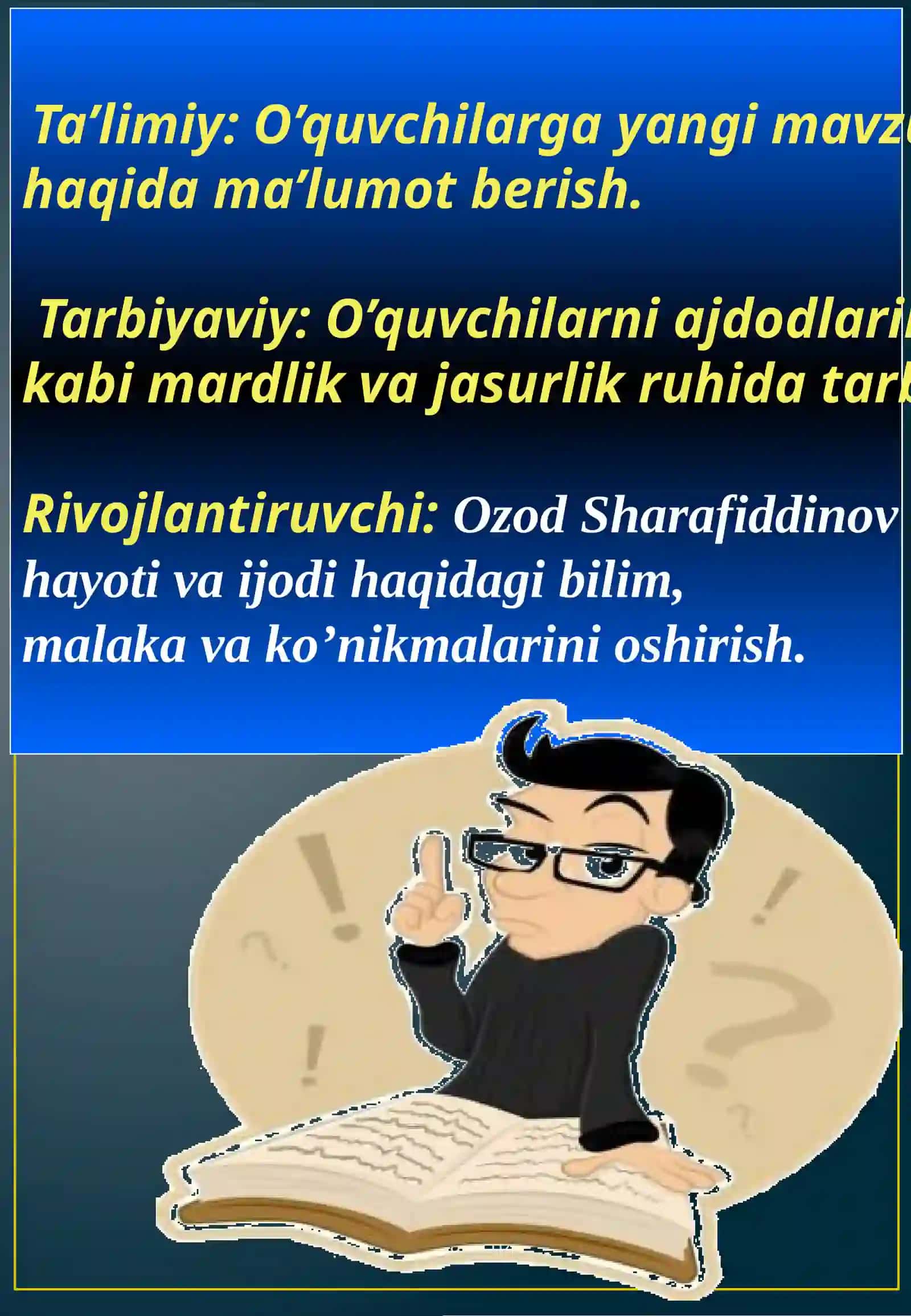 Ozod Sharafiddinovning hayoti va ijodi 2