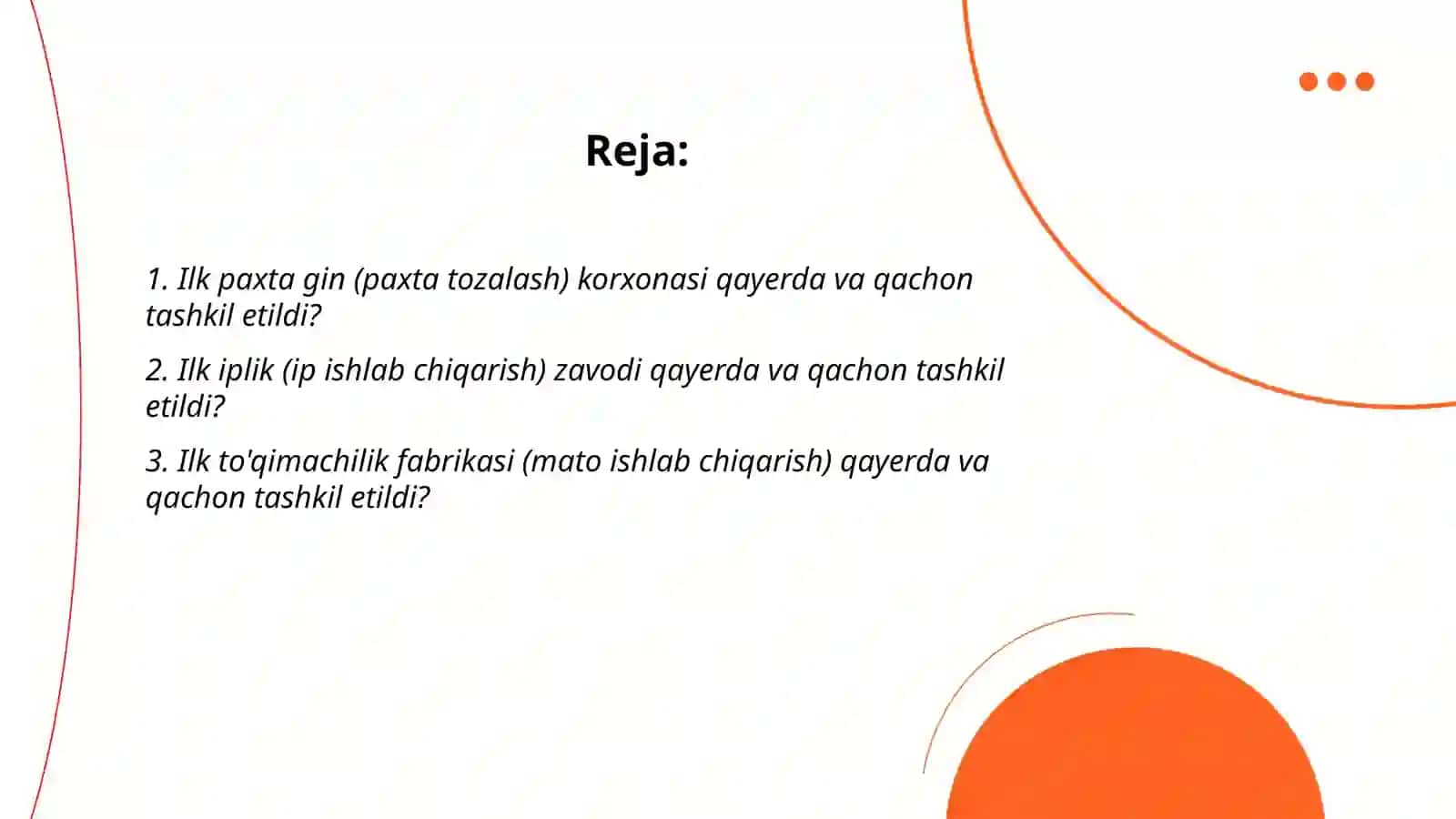 Ilk ishlab chiqarish korxonalari qayerda qachon ishlab chiqarilganlari 2