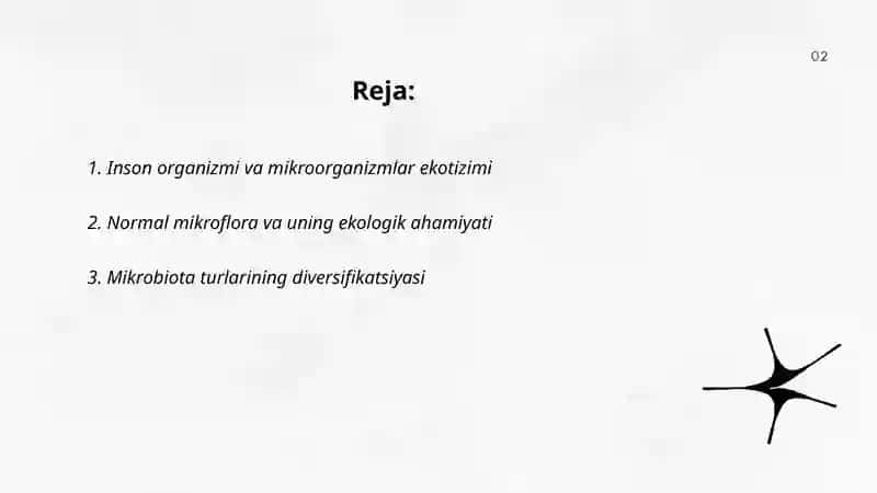 Mikroorganizmlar ekologiyasi. Inson organizmi normal mikroflorasi 2