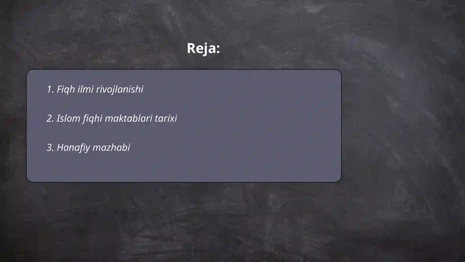 Islom fiqhiy maktablari 2
