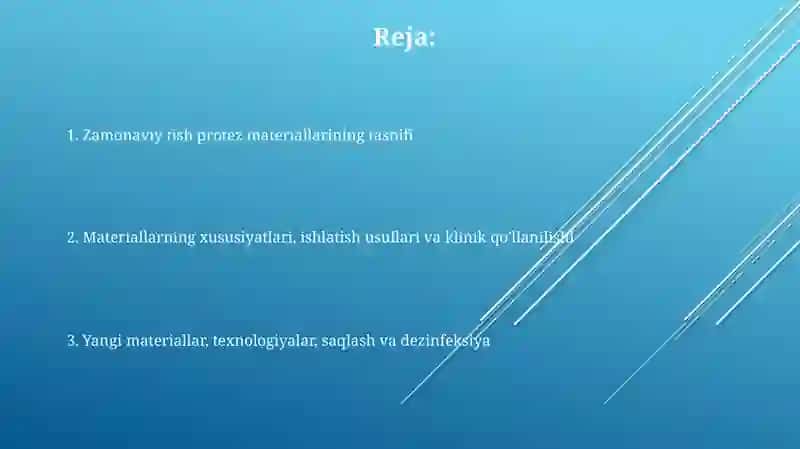 Zamonaviy tish protez materiallarining tasnifi 2