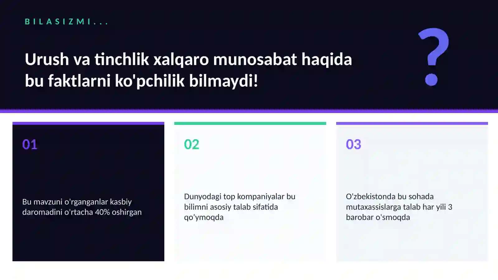 Urush va tinchlik xalqaro munosabat 2