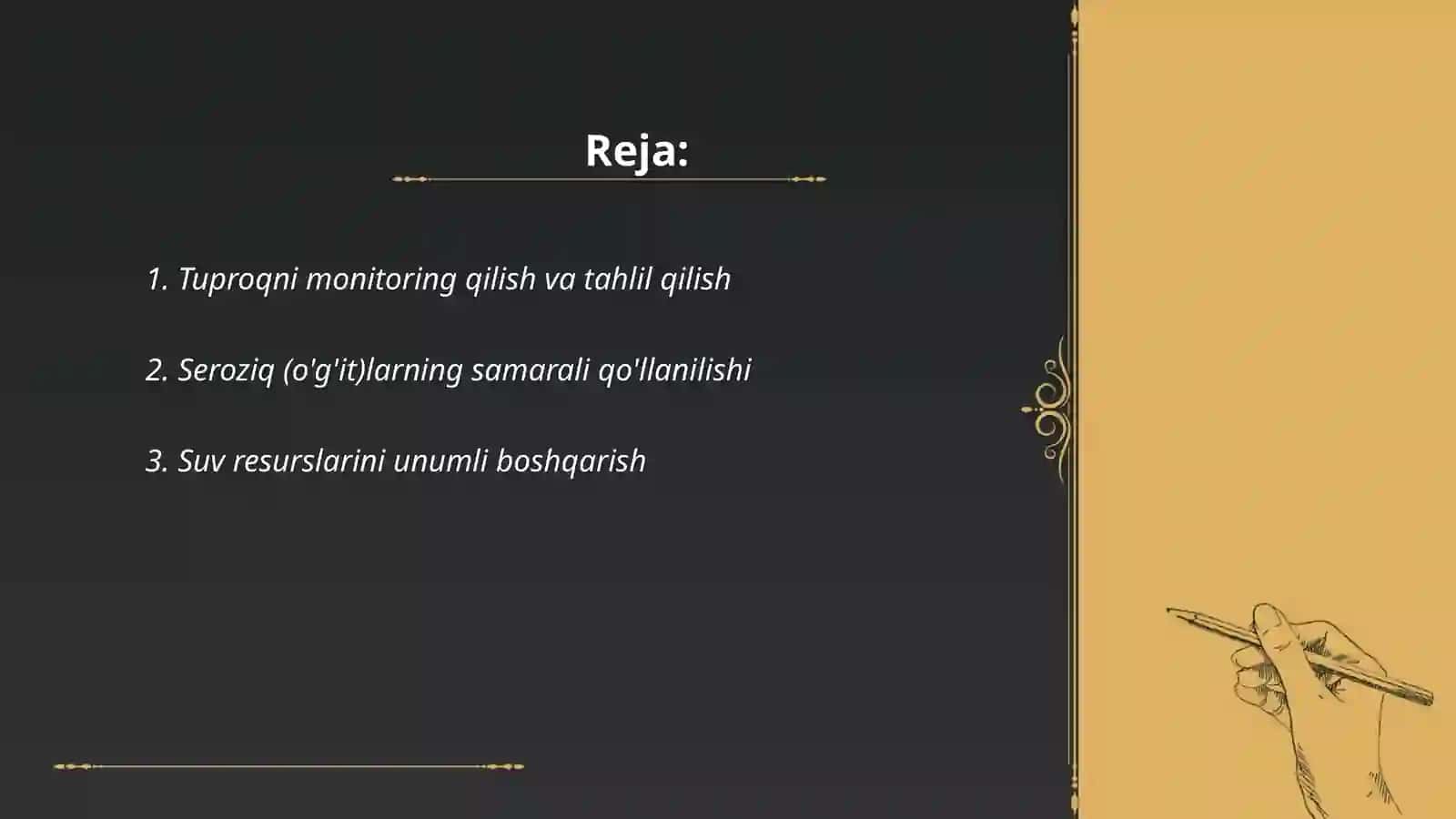 Tuproqni monitoring qilish va tahlil qilish 2