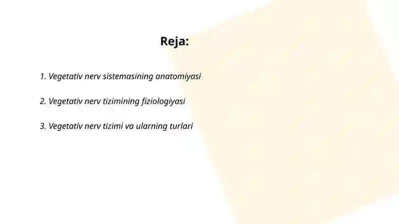 Vegetativ nerv sistemasi faoliyatini oʻrganish 2