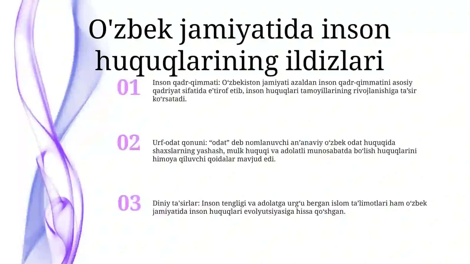 O'Zbekistonda Inson Huquqlari Va Erkinliklari Kafolatining Yaratilishi 2