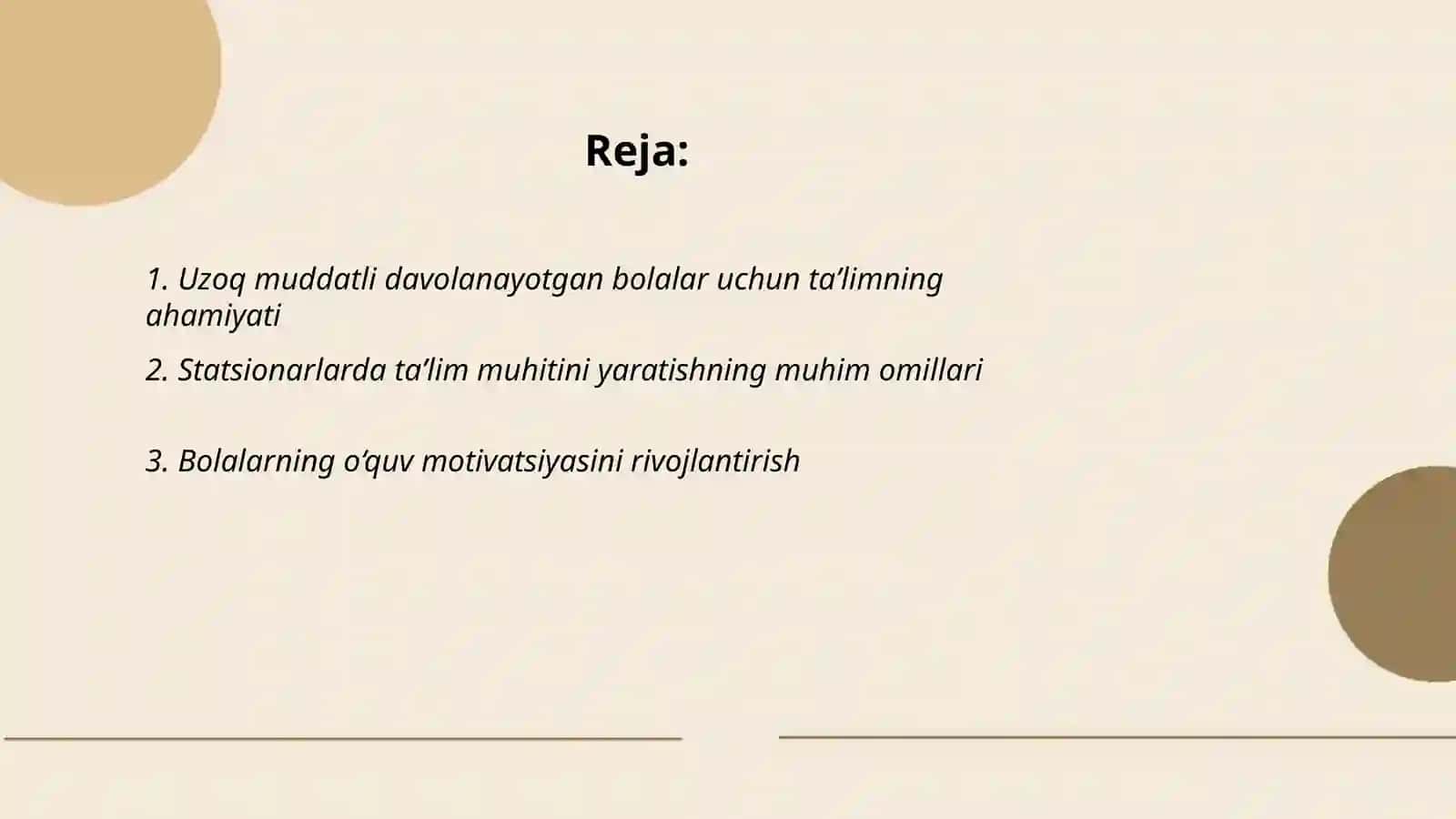 Uzoq muddatli davolanayotgan bolalar uchun taʼlim muhitini yaratish 2